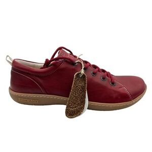 Womens 11 Narrow - Birkenstock Islay Sneaker Dark Red Leather Sneakers Shoes‎